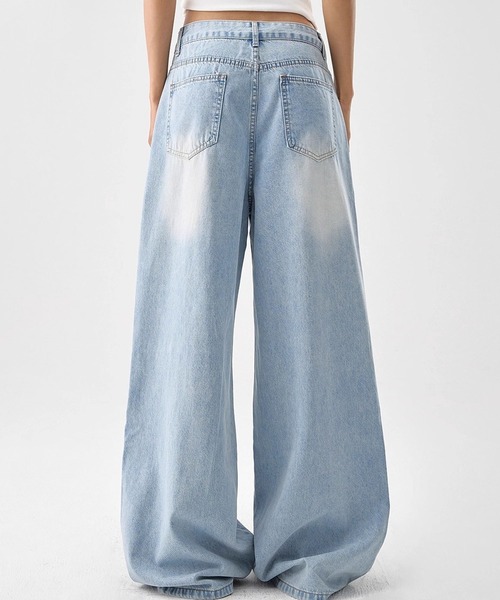 GLAMOROUS JANE（グラマラスジェーン）の「カットアウトフリンジデニムパンツ（デニムパンツ・レディース・ブルー・L/M/S）」の5枚目の写真