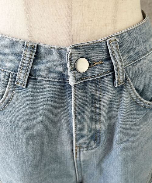 GLAMOROUS JANE（グラマラスジェーン）の「カットアウトフリンジデニムパンツ（デニムパンツ・レディース・ブルー・L/M/S）」の8枚目の写真