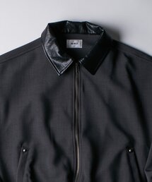 WHO'S WHO gallery | ヘヴィトロピカル襟レザー切り替えジップブルゾン(ブルゾン)