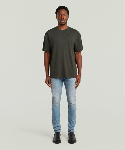 G-STAR(ジースター)の「Rib Insert Relaxed T-Shirt/バックリブデザインリラックスオーバーサイズTシャツ(Tシャツ/カットソー・メンズ・ホワイト系その他/ダークブラック/グレー系その他・X-LARGE/LARGE/MEDIUM/SMALL/X-SMALL)」の17枚目の写真