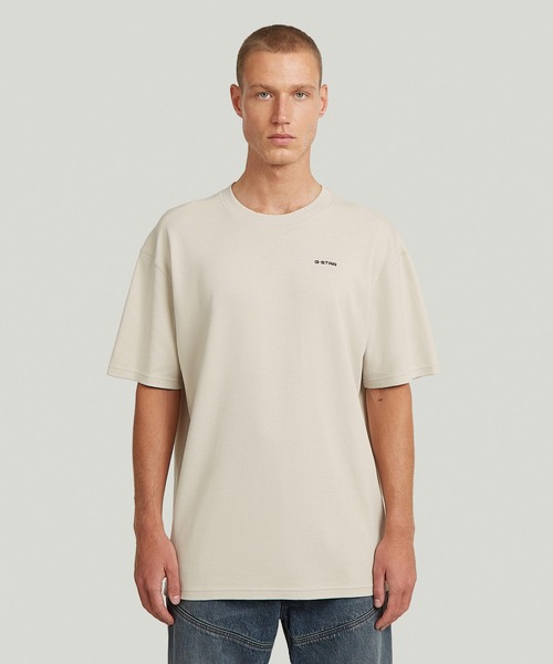 G-STAR(ジースター)の「Rib Insert Relaxed T-Shirt/バックリブデザインリラックスオーバーサイズTシャツ(Tシャツ/カットソー・メンズ・ホワイト系その他/ダークブラック/グレー系その他・X-LARGE/LARGE/MEDIUM/SMALL/X-SMALL)」の4枚目の写真