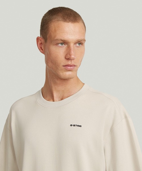G-STAR(ジースター)の「Rib Insert Relaxed T-Shirt/バックリブデザインリラックスオーバーサイズTシャツ(Tシャツ/カットソー・メンズ・ホワイト系その他/ダークブラック/グレー系その他・X-LARGE/LARGE/MEDIUM/SMALL/X-SMALL)」の7枚目の写真