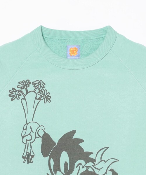 FAF(フェイク アス フラワーズ)の「FAF(Fake As Flowers)/ Fabio Crew(スウェット・メンズ・ミント・L/M/XL)」の3枚目の写真