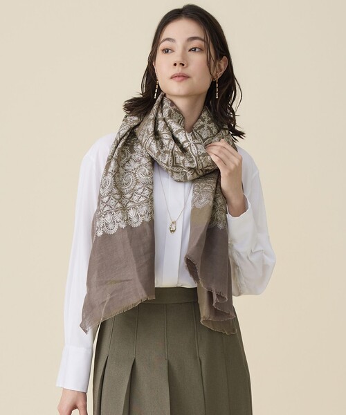 自由区(ジユウク)の「ドレープブロード シャツブラウス(シャツ/ブラウス・レディース・ピンク系1/サックスブルー系1/アイボリー系・44/46)」の2枚目の写真