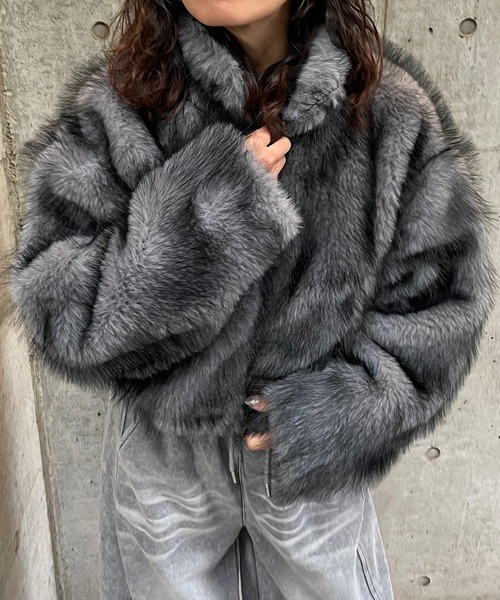 【ショート丈】ファージャケット ショート丈ファージャケット[ze817] | レディースファッション通販の