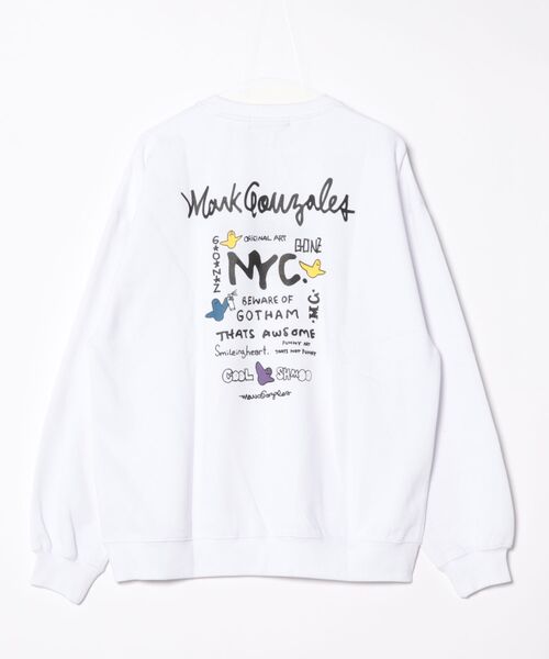 Port(ポート)の「【 Mark Gonzales / マークゴンザレス 】 NYC ゴンバト スウェット トレーナー(スウェット・メンズ・ブラック/杢グレー/ホワイト・M/L/XL)」の4枚目の写真