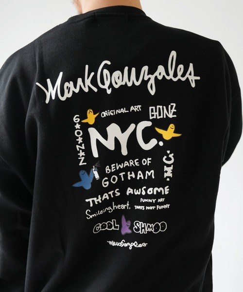 Port(ポート)の「【 Mark Gonzales / マークゴンザレス 】 NYC ゴンバト スウェット トレーナー(スウェット・メンズ・ブラック/杢グレー/ホワイト・M/L/XL)」の19枚目の写真