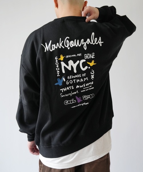 Port(ポート)の「【 Mark Gonzales / マークゴンザレス 】 NYC ゴンバト スウェット トレーナー(スウェット・メンズ・ブラック/杢グレー/ホワイト・M/L/XL)」の20枚目の写真