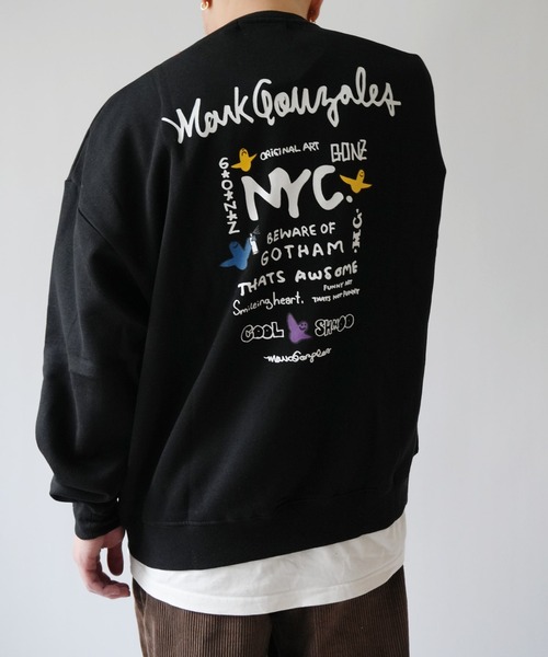 Port(ポート)の「【 Mark Gonzales / マークゴンザレス 】 NYC ゴンバト スウェット トレーナー(スウェット・メンズ・ブラック/杢グレー/ホワイト・M/L/XL)」の18枚目の写真