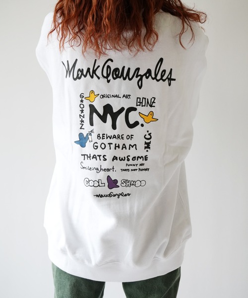 Port(ポート)の「【 Mark Gonzales / マークゴンザレス 】 NYC ゴンバト スウェット トレーナー(スウェット・メンズ・ブラック/杢グレー/ホワイト・M/L/XL)」の10枚目の写真