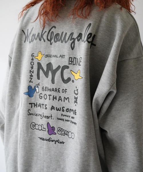 Port(ポート)の「【 Mark Gonzales / マークゴンザレス 】 NYC ゴンバト スウェット トレーナー(スウェット・メンズ・ブラック/杢グレー/ホワイト・M/L/XL)」の13枚目の写真
