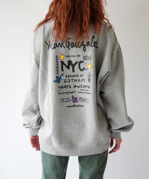 Port(ポート)の「【 Mark Gonzales / マークゴンザレス 】 NYC ゴンバト スウェット トレーナー(スウェット・メンズ・ブラック/杢グレー/ホワイト・M/L/XL)」の12枚目の写真