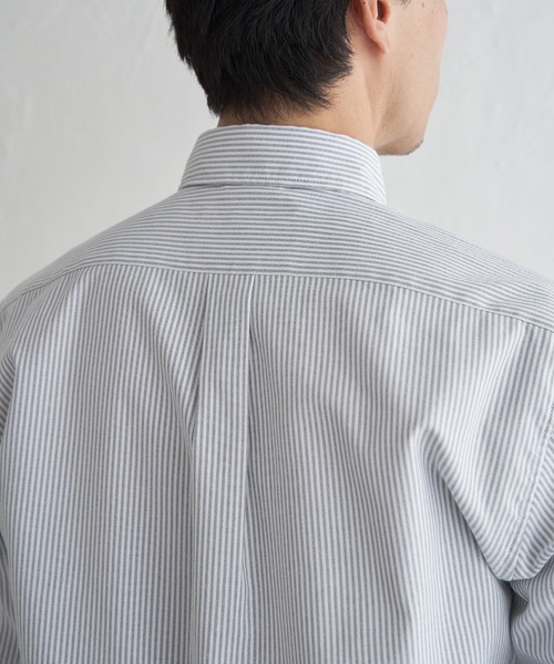 ikka（イッカ）の「イージーケアソフトOXスイスカラーボタンダウンシャツ（シャツ/ブラウス・メンズ・ホワイト/ベージュ/ネイビー/グレー/グリーン/チャコール・S/M/L/XL）」の18枚目の写真