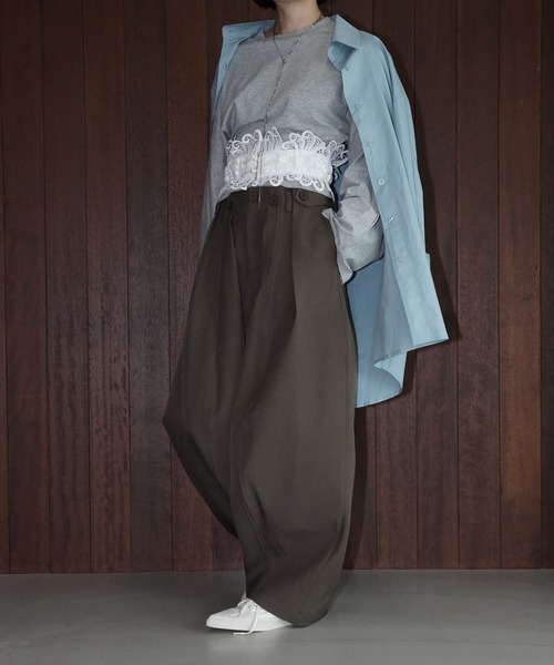 chuclla（チュクラ）の「レースワイドコルセットベルト cha26s010（ベルト・レディース・ホワイト/ブラック・FREE）」の10枚目の写真