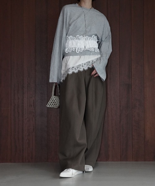 chuclla（チュクラ）の「レースワイドコルセットベルト cha26s010（ベルト・レディース・ホワイト/ブラック・FREE）」の16枚目の写真