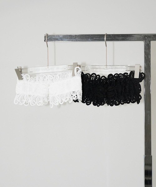 chuclla（チュクラ）の「レースワイドコルセットベルト cha26s010（ベルト・レディース・ホワイト/ブラック・FREE）」の19枚目の写真