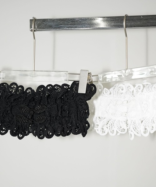 chuclla（チュクラ）の「レースワイドコルセットベルト cha26s010（ベルト・レディース・ホワイト/ブラック・FREE）」の21枚目の写真