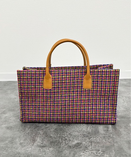 ebagos×Harris Tweed☆チェック柄バッグ☆エバゴス×ハリスツイー ハリスツイード トートバッグ Mサイズ Harris Tweed / ハリスツイード