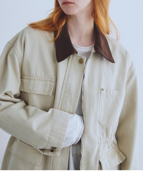 Auntie Rosa Holiday（アンティローザホリデー）の「ツイルワークジャケット（その他アウター・レディース・ベージュ・FREE）」の15枚目の写真