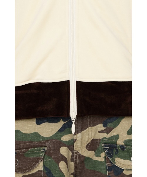 SLY(スライ)の「VELOUR TRACK JACKET ベロア トラックジャケット 春服(ブルゾン・レディース・ブラウン/ネイビー/カーキ・FREE)」の11枚目の写真