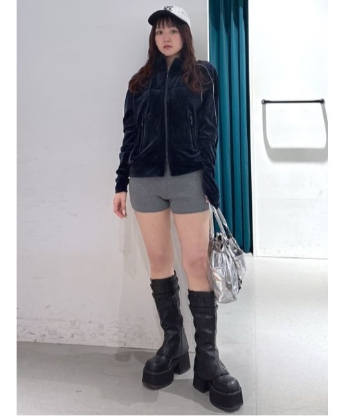 VELOUR TRACK JACKET ベロア トラックジャケット 春服（ブルゾン