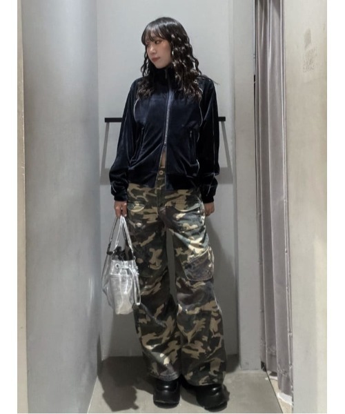 VELOUR TRACK JACKET ベロア トラックジャケット 春服（ブルゾン