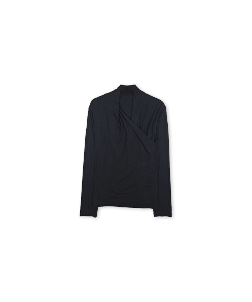 320SHOWROOM(320ショールーム)の「Wrap Long Sleeve T-Shirt Black(Tシャツ/カットソー・レディース・その他・FREE)」の4枚目の写真