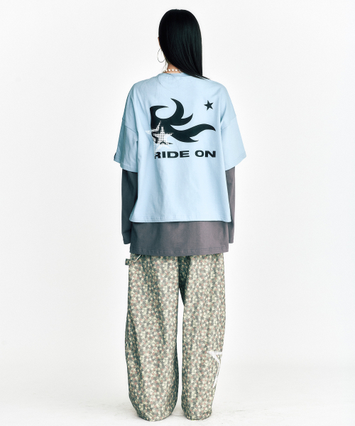 SSERPE(セルぺ)の「フレイムスター レイヤードロングスリーブTシャツ ライトブルー(Tシャツ/カットソー・レディース・その他・2/3)」の9枚目の写真