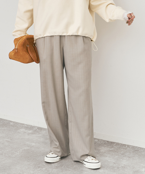 Spick & Span（スピックアンドスパン）の「ピンストライプイージーパンツ（スラックス・レディース・その他6/その他9・38/36）」の2枚目の写真