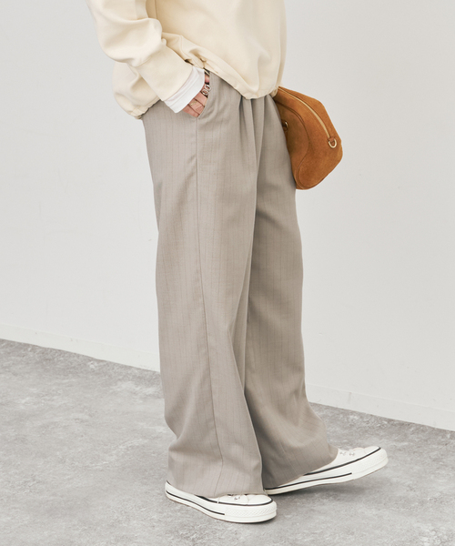 Spick & Span（スピックアンドスパン）の「ピンストライプイージーパンツ（スラックス・レディース・その他6/その他9・38/36）」の7枚目の写真