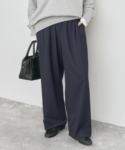 Spick & Span（スピックアンドスパン）の「ピンストライプイージーパンツ（スラックス・レディース・その他6/その他9・38/36）」の10枚目の写真