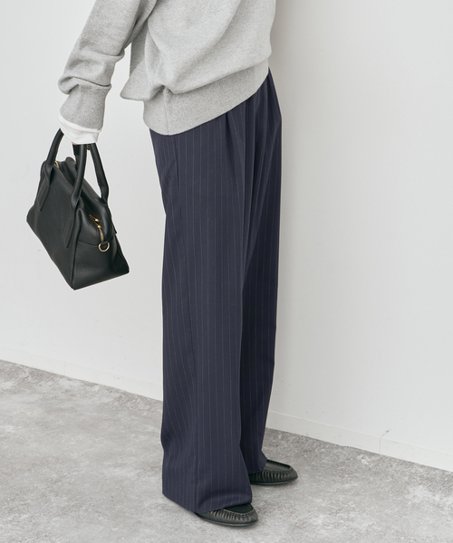 Spick & Span（スピックアンドスパン）の「ピンストライプイージーパンツ（スラックス・レディース・その他6/その他9・38/36）」の11枚目の写真