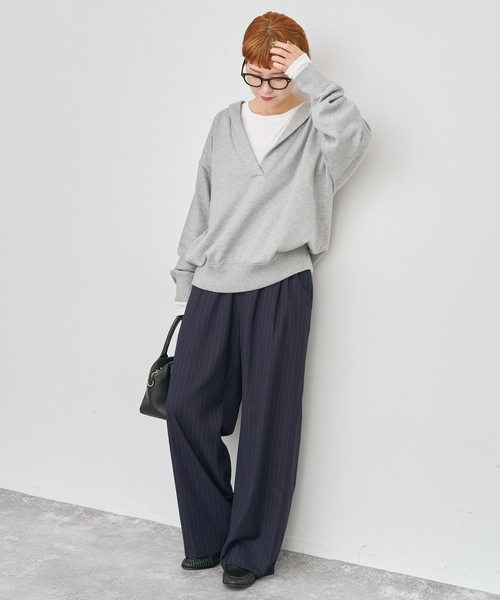 Spick & Span（スピックアンドスパン）の「ピンストライプイージーパンツ（スラックス・レディース・その他6/その他9・38/36）」の13枚目の写真