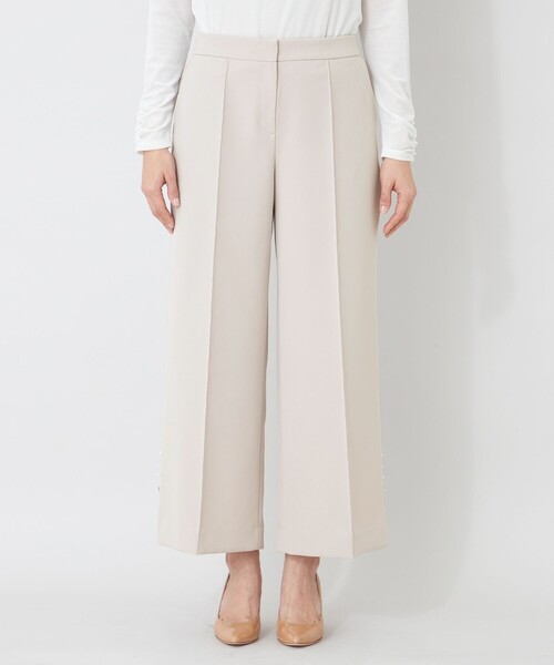 TO BE CHIC(トゥー ビー シック)の「デュアルストレッチ ワイドパンツ(その他パンツ・レディース・ダークネイビー/ベージュ/ブラック・40)」の10枚目の写真