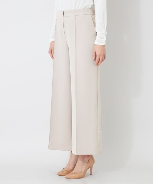 TO BE CHIC(トゥー ビー シック)の「デュアルストレッチ ワイドパンツ(その他パンツ・レディース・ダークネイビー/ベージュ/ブラック・40)」の9枚目の写真