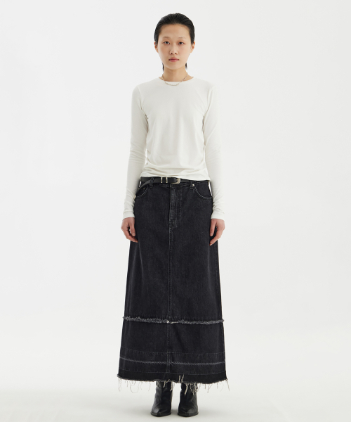 YOUTH(ユース)の「Shirring L/S T-Shirt - White(Tシャツ/カットソー・レディース・その他・S/M)」の2枚目の写真