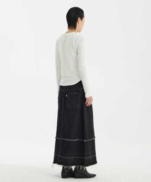 YOUTH(ユース)の「Shirring L/S T-Shirt - White(Tシャツ/カットソー・レディース・その他・S/M)」の6枚目の写真