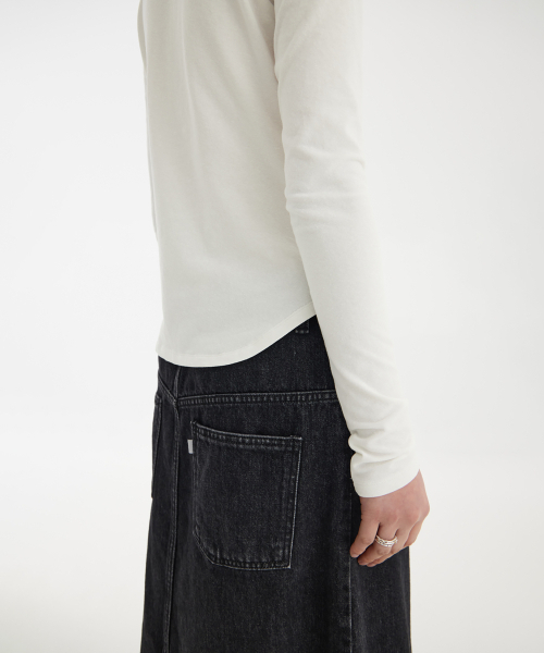 YOUTH(ユース)の「Shirring L/S T-Shirt - White(Tシャツ/カットソー・レディース・その他・S/M)」の9枚目の写真