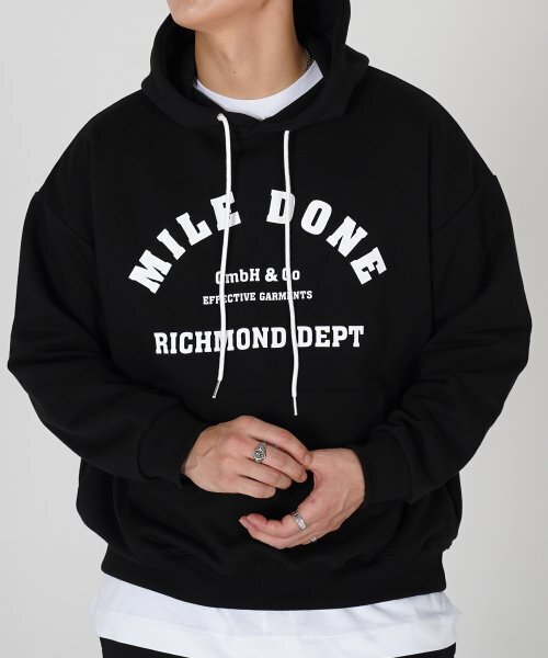 THE MILE（ザマイル）の「MILEDONE マイルドン シグネチャーフードパーカー[ブラック]（パーカー・メンズ・その他・S/M/L/XL）」の5枚目の写真