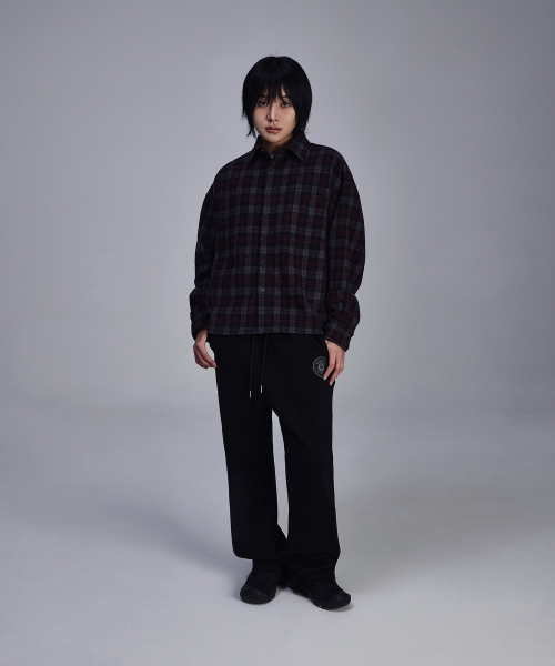 SCALLYWAG（スカリーワグ）の「フレアバギー裏起毛トレーニングパンツ[ブラック]（スウェットパンツ・レディース・その他・M/L）」の6枚目の写真