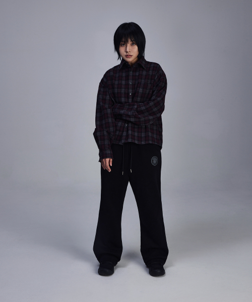 SCALLYWAG（スカリーワグ）の「フレアバギー裏起毛トレーニングパンツ[ブラック]（スウェットパンツ・レディース・その他・M/L）」の7枚目の写真