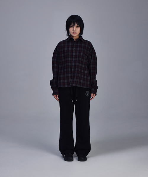 SCALLYWAG（スカリーワグ）の「フレアバギー裏起毛トレーニングパンツ[ブラック]（スウェットパンツ・レディース・その他・M/L）」の9枚目の写真