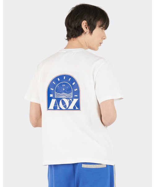 AOX(エーオーエックス)の「Arch Metaverse Short Sleeve T-shirts (White)(Tシャツ/カットソー・メンズ・ホワイト・S/L/XL)」の1枚目の写真
