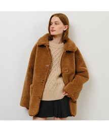 NONLOCAL（ノンローカル）の「Reversible Shearling Mustang Jacket - Brown（ライダースジャケット）」