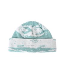 Cavish（カビシ）の「CIRRUS JACQUARD BEANIE GREEN(CV2CFUAB60A)（ニットキャップ/ビーニー）」