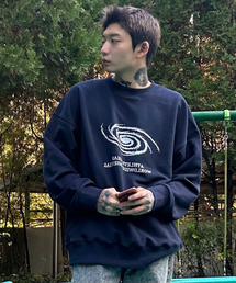 THE MILE（ザマイル）の「ブラックホールエッセンシャルスウェットマンツーマンNAVY（スウェット）」