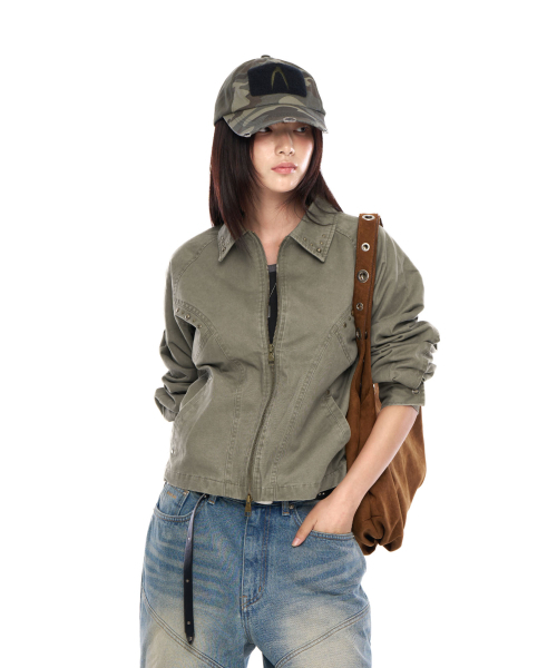 AAKAM（アーカム）の「Incision Studded Cotton Jacket (Khaki)（その他アウター・レディース・その他・1/2）」の14枚目の写真