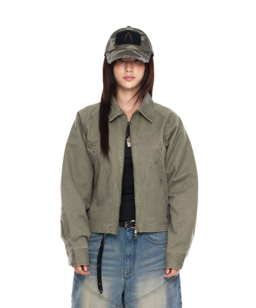 AAKAM（アーカム）の「Incision Studded Cotton Jacket (Khaki)（その他アウター・レディース・その他・1/2）」の17枚目の写真