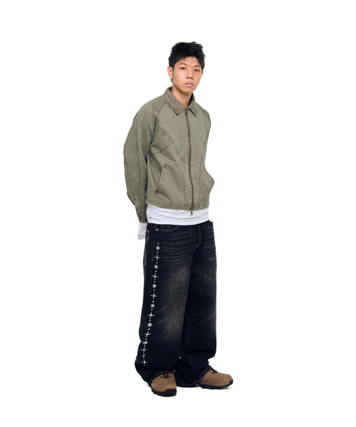 AAKAM（アーカム）の「Incision Studded Cotton Jacket (Khaki)（その他アウター・レディース・その他・1/2）」の11枚目の写真