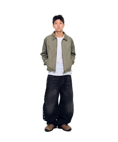 AAKAM（アーカム）の「Incision Studded Cotton Jacket (Khaki)（その他アウター・レディース・その他・1/2）」の12枚目の写真